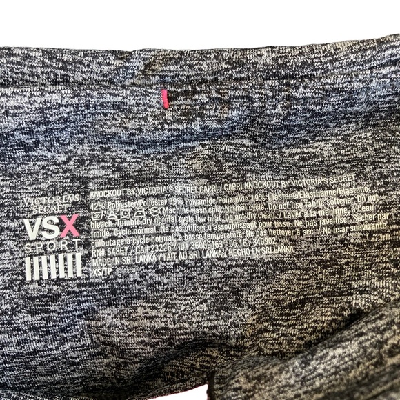 Victoria’s Secret Knockout Capri Grey Athletic Workout Leggings Size XS - Picture 5 of 5